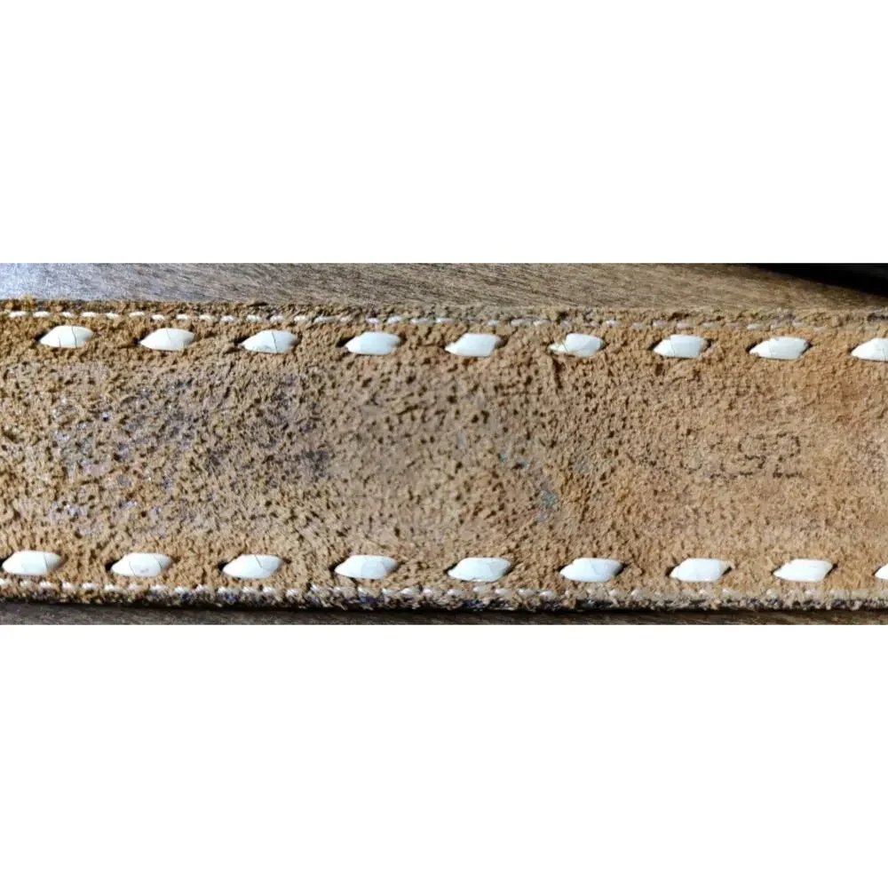 El Arturo Bronze Crumrine Buckle with Hand-Tooled Leather Belt